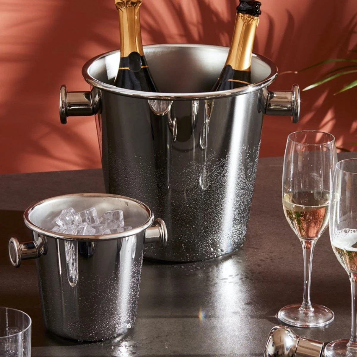 Alessi Ettore Sottsass 2-Bottle Cooler, Stainless 5 Alessi Ettore Sottsass 2-Bottle Cooler, Stainless - Image 3