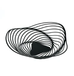 Alessi Trinity Centerpiece, Black -Home Decor Shop alessi trinity centerpiece black 2401 0130 c