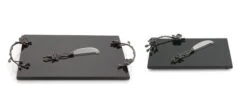Black Orchid Cheese Board With Knife