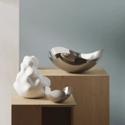 Georg Jensen Bloom Bowl, Stainless 12 Georg Jensen Bloom Bowl, Stainless -Home Decor Shop bloom bowl stainless lifestyle