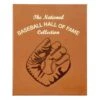 National Baseball Hall Of Fame, Leather Bound Book 2 National Baseball Hall Of Fame, Leather Bound Book -Home Decor Shop bsb hall bnd tan 1