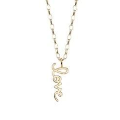 Pure Gold Love Charm Necklace, Large
