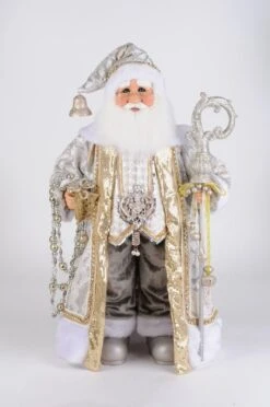Cream & Gold Santa