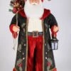 Lighted Woodland Cardinal Santa