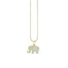 Gold & Enamel Elephant Necklace 2 Gold & Enamel Elephant Necklace -Home Decor Shop cet1263bg y18xt 14k lt blu enml elephant pd 0104 1791