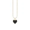 Gold & Enamel Heart Necklace -Home Decor Shop cet1275bl y16mb gold enamel heart necklace 0104 1798