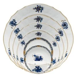 Chinese Bouquet Black Sapphire Dinnerware