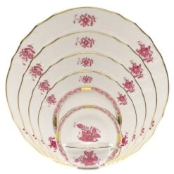 Chinese Bouquet Raspberry Dinnerware