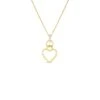Cialoma 18k Yellow Gold Heart With Diamond Accent Necklace -Home Decor Shop cialoma 18k yellow gold heart with diamond accent 89 21 1