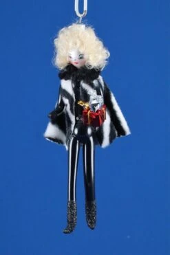 Lady With Zebra Jacket Ornament