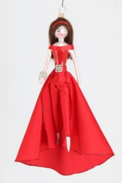 Lady In Red Gown Ornament