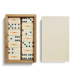 Dominoes Set, Cream