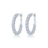 Diamond Hoop Earring 1 Diamond Hoop Earring -Home Decor Shop e 2696 0 dia 18kw prong set di hoop 0102 1765