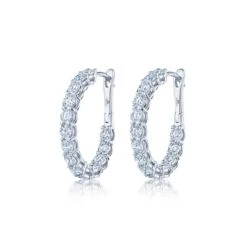 Diamond Hoop Earring
