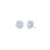 Cluster Pinwheel Halos Diamond Stud Earrings -Home Decor Shop e 2755 50 dia plat 1 1500