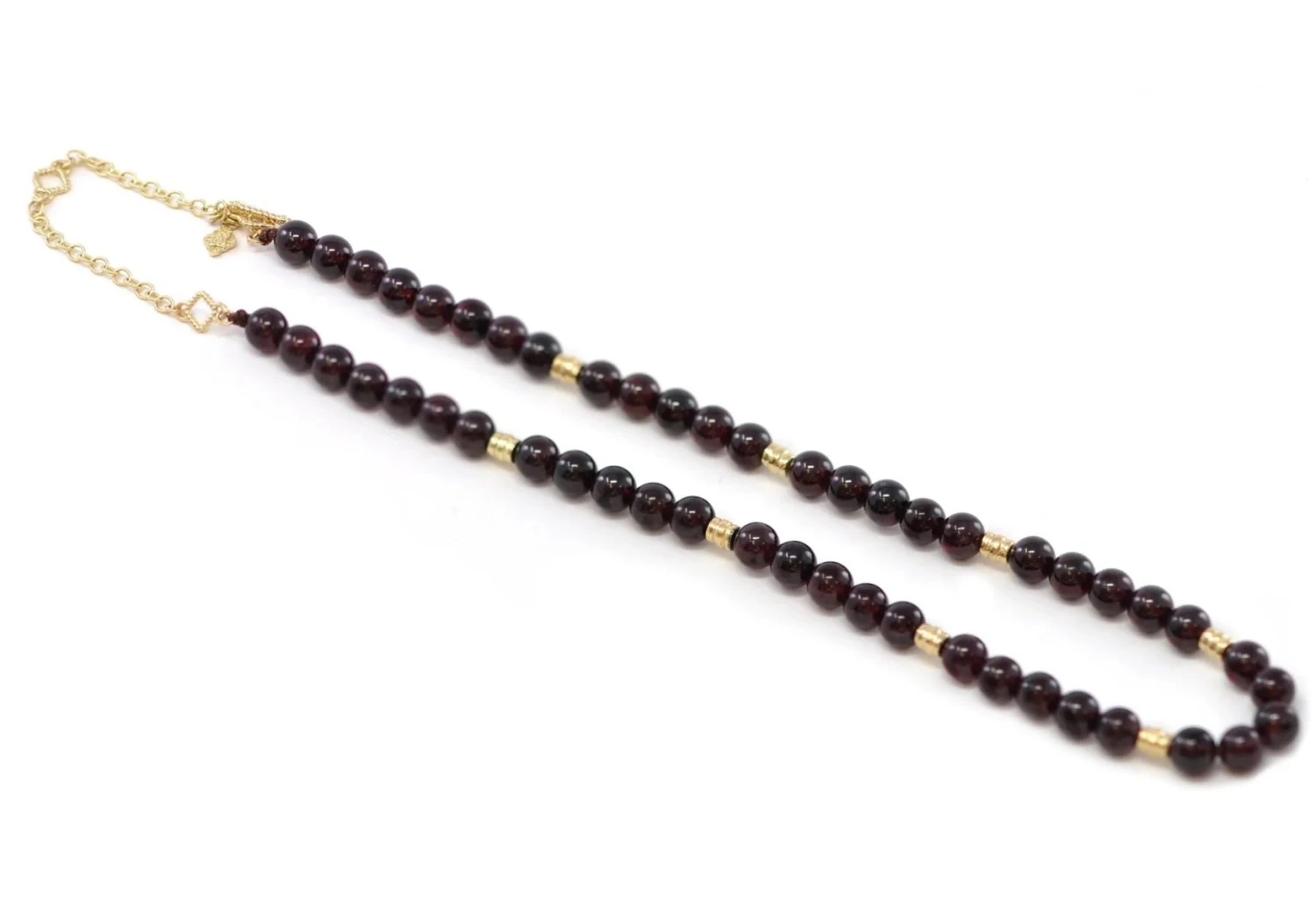 Garnet Beaded Necklace 4 Garnet Beaded Necklace - Image 2