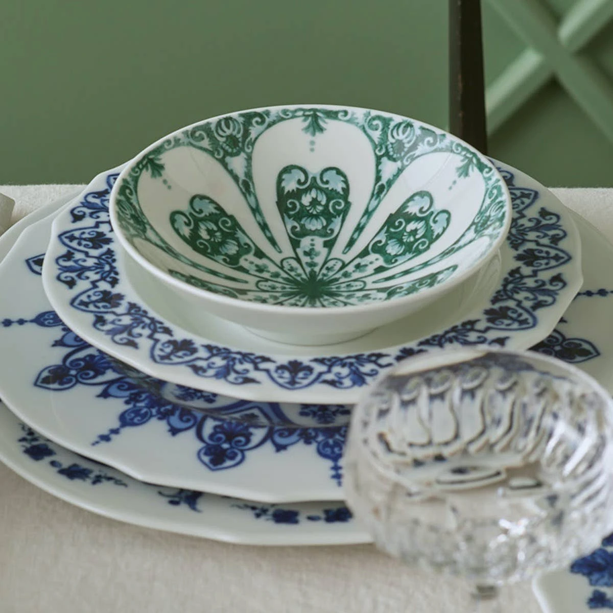 Ginori 1735 Babele Blue Dinnerware 4 Ginori 1735 Babele Blue Dinnerware - Image 2