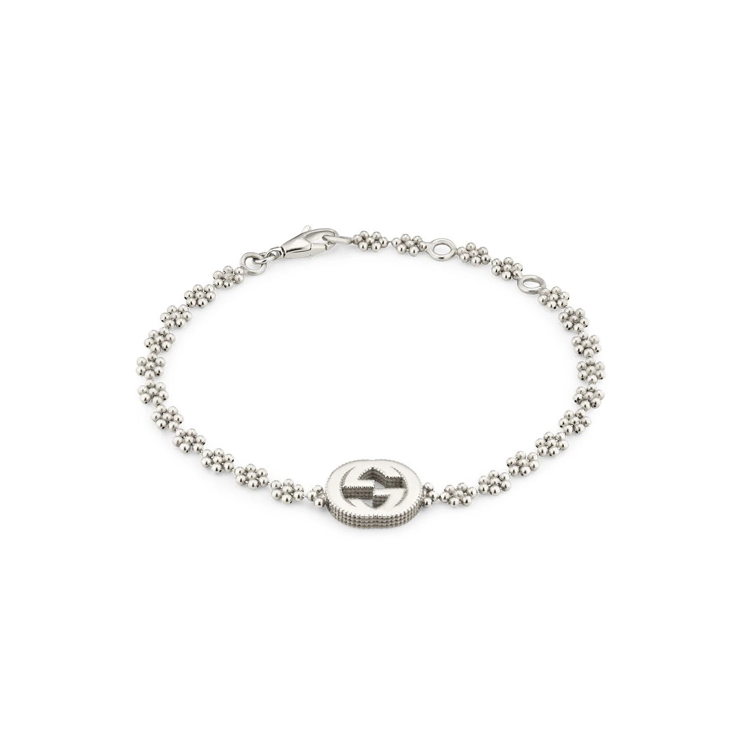 Interlocking G Bracelet, Silver 3 Interlocking G Bracelet, Silver