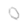 Link To Love Mirrored Ring, White Gold