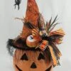 Lighted Pumpkin With Orange Hat 1 Lighted Pumpkin With Orange Hat -Home Decor Shop ha018