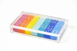 Lucite Domino Set, Multi
