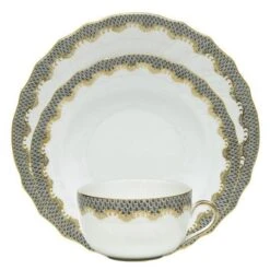 Fish Scale Gray Dinnerware