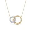 Cobblestone Interlocking Pendant With Diamonds