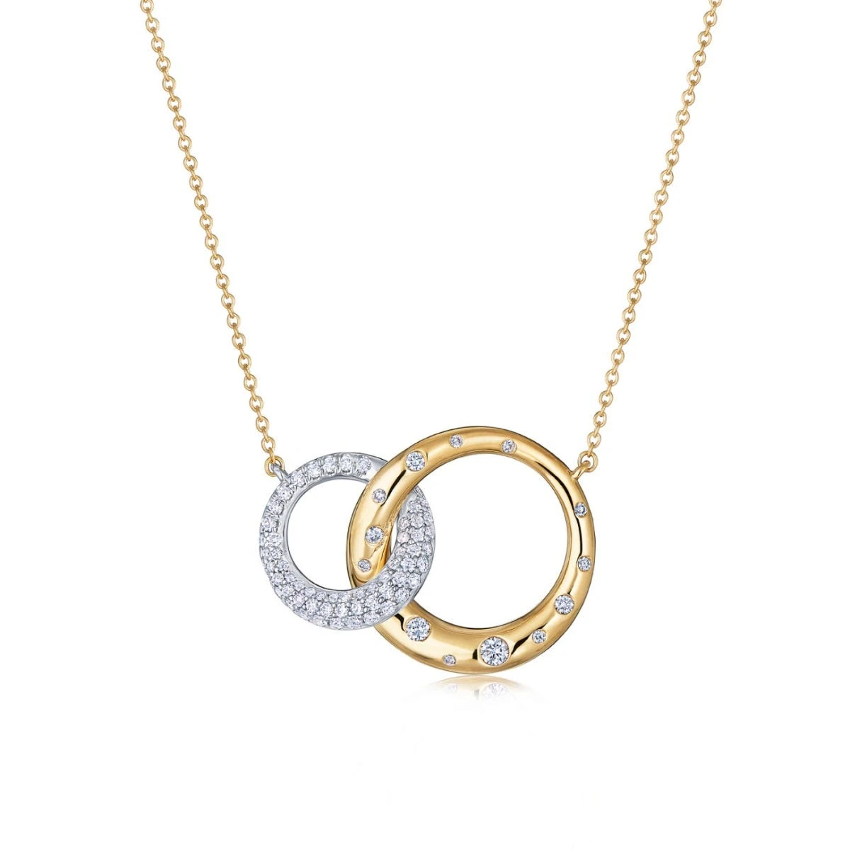 Cobblestone Interlocking Pendant With Diamonds 3 Cobblestone Interlocking Pendant With Diamonds