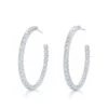Diamond Inside Out Hoops, Large 2 Diamond Inside Out Hoops, Large -Home Decor Shop kwiat 18kw dia insd out lg hoops 4.08 ct gh vs2 15924 1500x1500 0102 0547