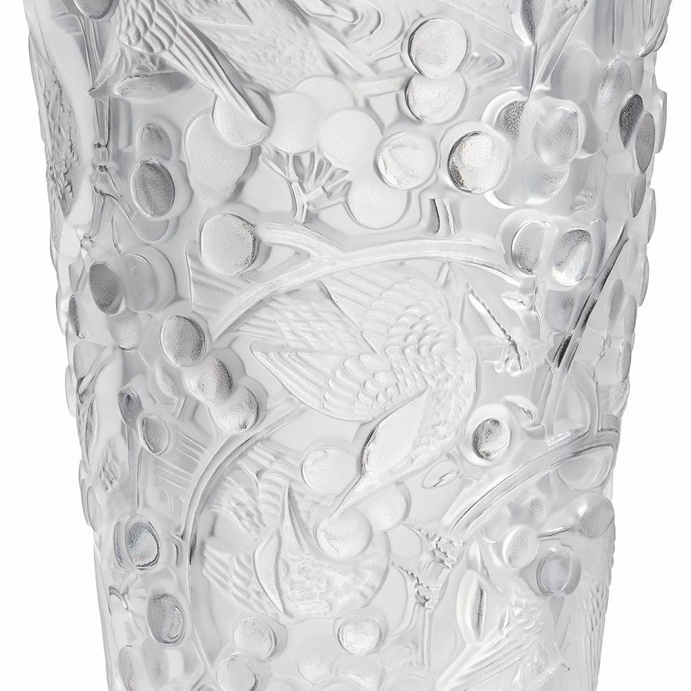 Lalique Merles And Raisins Vase, Medium 4 Lalique Merles And Raisins Vase, Medium - Image 2