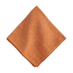 Berry Trim Napkin, Persimmon
