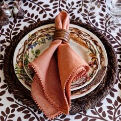 Berry Trim Napkin, Persimmon -Home Decor Shop lb92 81 img4 1