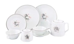 Ming Dragon Black & Platinum Dinnerware