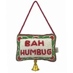 "Bah Humbug" Beaded Doorknocker