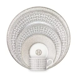Hermès Mosaique Au 24 Platinum Dinnerware