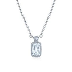 ASHOKA® Bezel Set Pendant Necklace