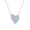 18K Diamond Pave Heart Necklace