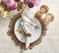 Filament Napkin, White, Gold & Silver 9 Filament Napkin, White, Gold & Silver -Home Decor Shop na1214045wgdsl filament napkin white gold silver lifestyle 1