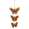 Triple Red Butterfly Ornament -Home Decor Shop nh31218cr2 001