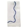 Olympia Napkin, Blue & Silver -Home Decor Shop olympia blue silver napkin