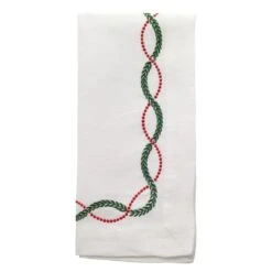 Olympia Napkin, Red & Green