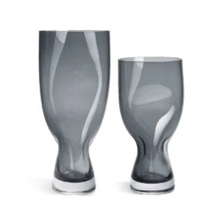 Orrefors Squeeze Vase, Blue & Gray
