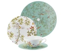 Paradis Turquoise & White Dinnerware