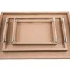 Dedalo Rectangular Tray, Taupe