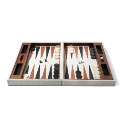 Firenze Backgammon Game Set, Cream
