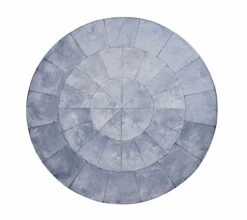 Round Capiz Placemat, Periwinkle