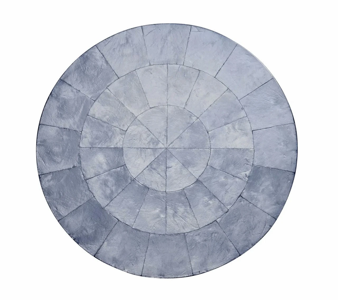 Round Capiz Placemat, Periwinkle 3 Round Capiz Placemat, Periwinkle