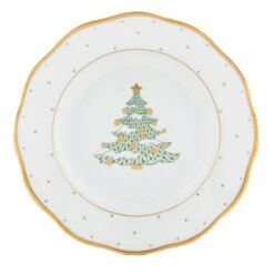 Christmas Dessert Plate, Tree