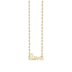 Pure Gold Tiny Love Necklace