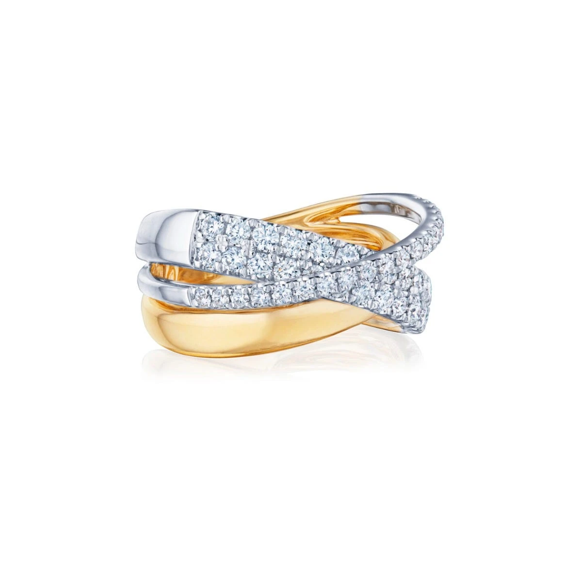 XO Two-Tone Diamond Ring 4 XO Two-Tone Diamond Ring - Image 2